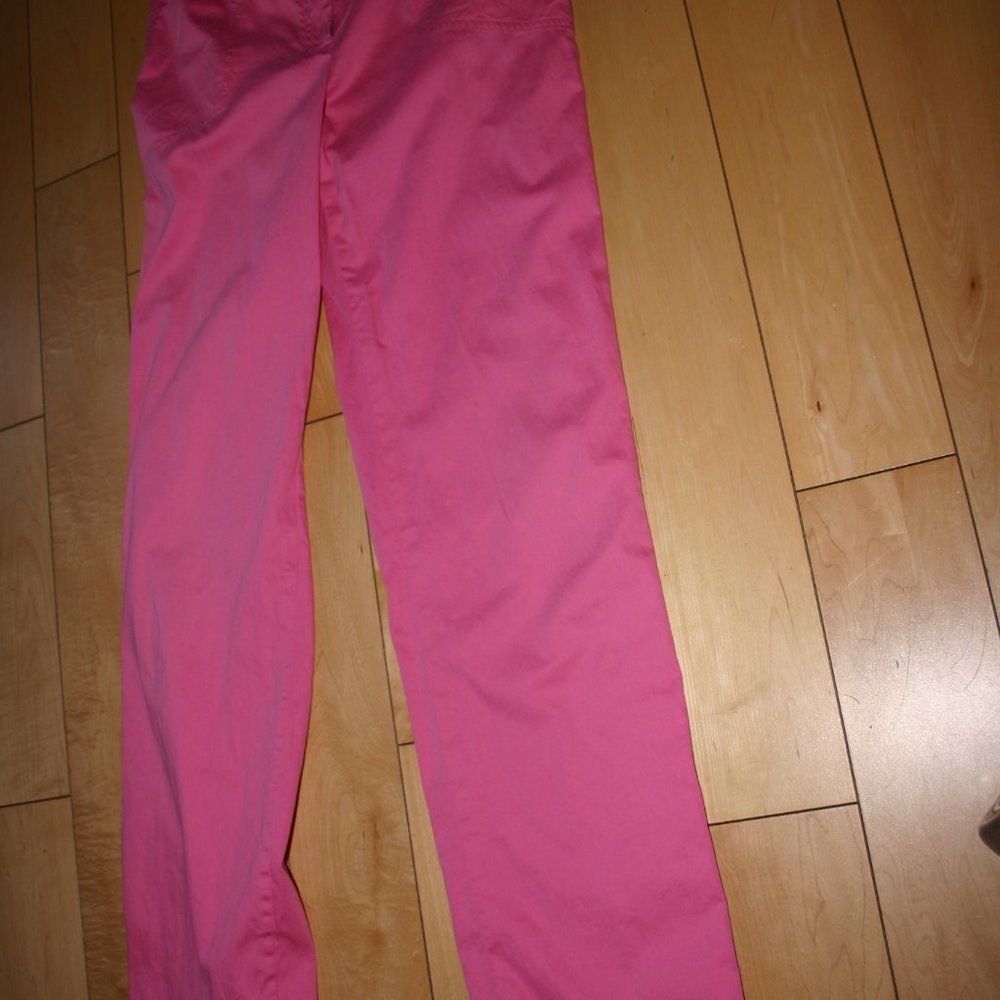 CARLISLE Pink Pant Size 8--96% Cotton 4% Spandex Look of Polished Cotton